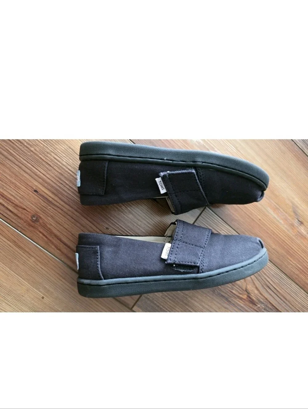 Toms Tiny Black Alpargata Toddler Size 11